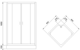 Душевой уголок Royal Bath HP 80x80см белый RB80HP-T